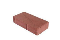 Тротуарная плитка "Кирпич" 6 красная