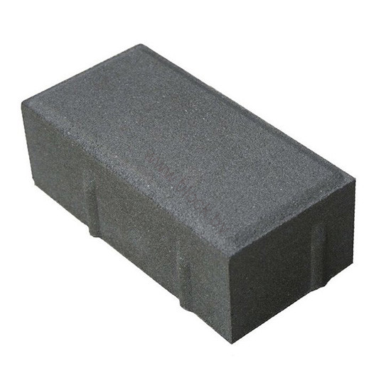 Тротуарная плитка  "Кирпич" 8 чёрная