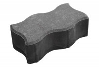 Тротуарная плитка "Волна" серая