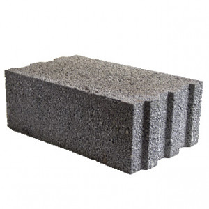 Керамзитные блоки полнотелые толщина стены 300 мм (3 Н/мм²)