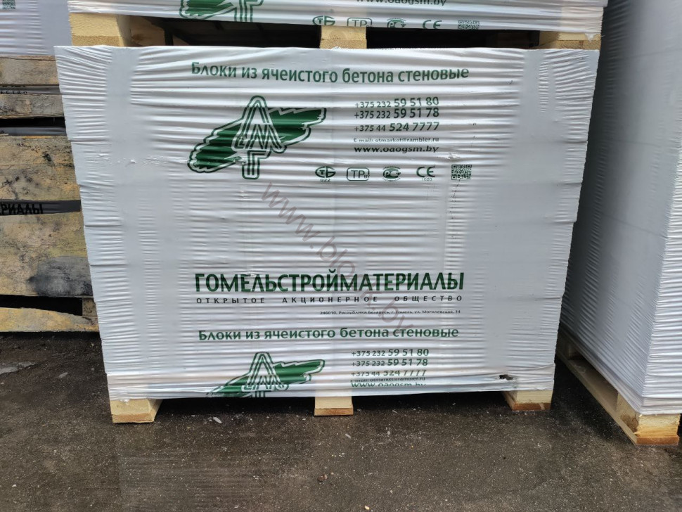 Газосиликатные блоки ГСМ 600x100x298